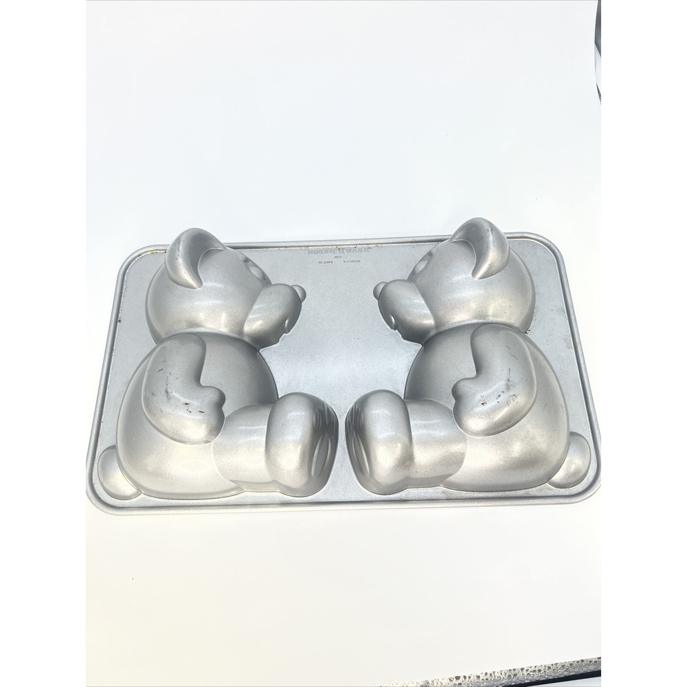 Nordic Ware 3D Build-A-Bear Cake Pan, 10 Cup Pan, NO BOX, Stand Up Teddy Bear
